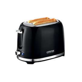 Тостер Centek СТ-1432 Black  850Вт, 7 ур. прожарки, 2 тоста, поддон, стоп, подогрев, разморозка 