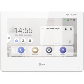  Видеодомофон Hikvision DS-KH9310-WTE1(B) белый 