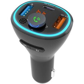  Автомобильный FM-модулятор Ritmix FMT-B300 черный BT USB (80000849) 