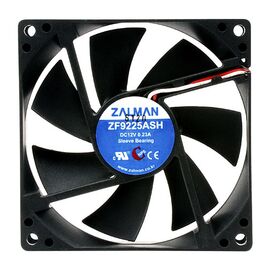  Вентилятор 92мм Zalman Shark"s Fin Quiet Fan (ZM-F2 PLUS-SF), 92x92x25mm, 1500rpm, up to 23 dBA, 3pin, sleeve bearing, MTBF 50000hrs, 77g 