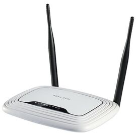  TP-LINK TL-WR841N, Wi-Fi Роутер, 300Mbps, Atheros, 2T2R, 2.4GHz, 802.11n/g/b, 4-port Switch, 2 несъёмные антенны 5 dBi 