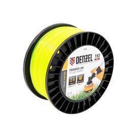  Леска для триммера DENZEL круглая, 2,4мм х 192м, на DIN катушке Extra cord 96280 