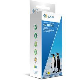  Чернила G&G GG-T6734Y желтый100мл для Epson L800, L805, L810, L850 