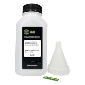  Тонер Cactus CS-RK-CF218A черный флакон 55гр. (в компл.:чип) для принтера HP LJ Pro M104/M132 