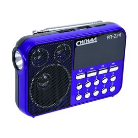  Радиоприемник Сигнал РП-224 черный/синий 