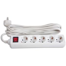  Сетевой удлинитель Buro BU-PS5.3/W 3м (5 розеток) белый (пакет ПЭ) 