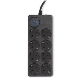  Сетевой фильтр Ippon BK-8-EU-3-10-B (3м 8 розеток черный) 