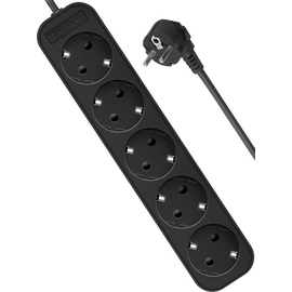  Сетевой фильтр DEFENDER M530 3.0 м, 5 розеток, черный (99330) 