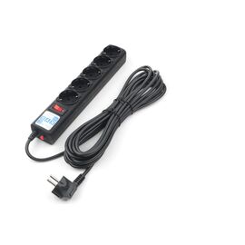  Сетевой фильтр Power Cube SPG5-С5 5.0 м, 5 розеток, 10А, black 