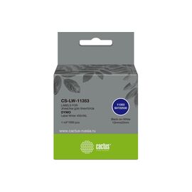  Этикетки Cactus CS-LW-11353 25x13мм черный белый 1000шт/рул Dymo Label Writer 450/4XL 