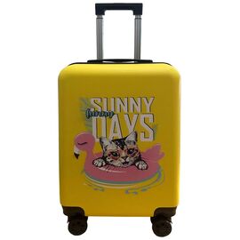  Чемодан для детей LATS 677 Кот желтый 