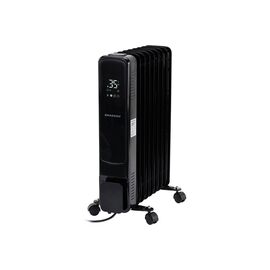  Масляный обогреватель BRASSON BOR-7 Touch, 7 секций, 1500Вт, 3 режима, сенсор, пульт ДУ, черный 