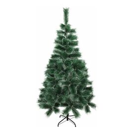 Ель новогодняя искусственная "Пушистая" 180 см, с инеем и шишками, зеленая, 592045 