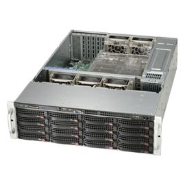  Supermicro Server Chassis CSE-836BE1C-R1K03B, 3U, MB E-ATX 13.68x13, 16x3.5 hot swap SAS/SATA, SAS3 single-expander backplane, optional 2x2.5 hot-swap 