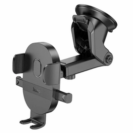 Автомобильный держатель  HOCO H19 Mighty one-button car holder (center console) black 
