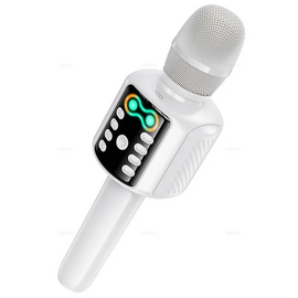  Микрофон HOCO L24 Shine karaoke microphone White 