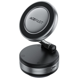 Автодержатель ACEFAST E30 Electric suction cup magnetic Phone holder Metal gray 
