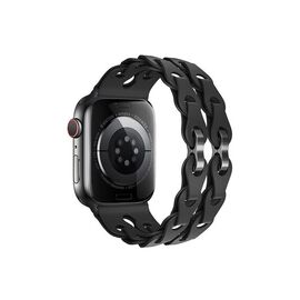  Ремешок HOCO WA28 Flexible для умных часов APPLE Watch 42/44/45/49mm силикон чёрный 