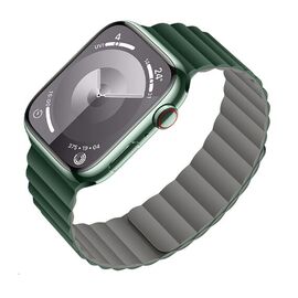  Ремешок HOCO WA29 Flexible для умных часов APPLE Watch 38/40/41mm силикон зелёный, тёмный, магнитная пряжка 