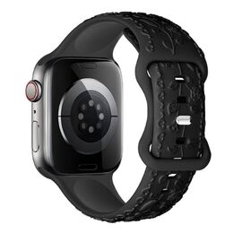  Ремешок HOCO WA30 Flexible 3D для умных часов APPLE Watch 42/44/45/49mm силикон чёрный 