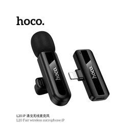 Микрофон HOCO L20 Fair wireless microphone Type-C (черный) 
