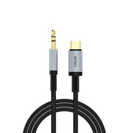  Кабель AUX Jack 3,5mm - Type-C WiWU Wi-C048T , 1.5M (Black) 