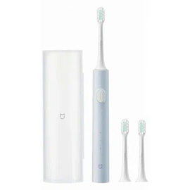  Электрическая зубная щетка Xiaomi Mijia Electric Toothbrush T200C Blue 2 сменные щетки и футляр для хранения 