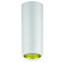  Светильник GAUSS Overhead HD012, 12 Вт, 3000К (белый теплый), белый/золото 