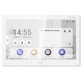  Видеодомофон Hikvision DS-KH9510-WTE1(B) белый 