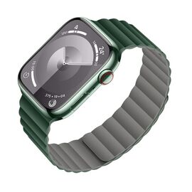  Ремешок HOCO WA29 Flexible для умных часов APPLE Watch 42/44/45/49mm силикон зелёный, тёмный, магнитная пряжка 