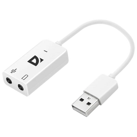  Звуковая карта Defender Audio USB, 2.0 Ch, 16bit/48kHz, plug and play (63002) 