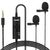  Микрофон CANDC DC-C2, петличный, Jack 3.5mm, черный, двойной всенаправленный 