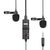  Микрофон BOYA BY-M1DM, петличный, Jack 3.5mm, черный, двойной всенаправленный 