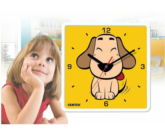  Часы настенные Centek СТ-7103 Dog квадрат 