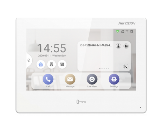  Видеодомофон Hikvision DS-KH9310-WTE1(B) белый 