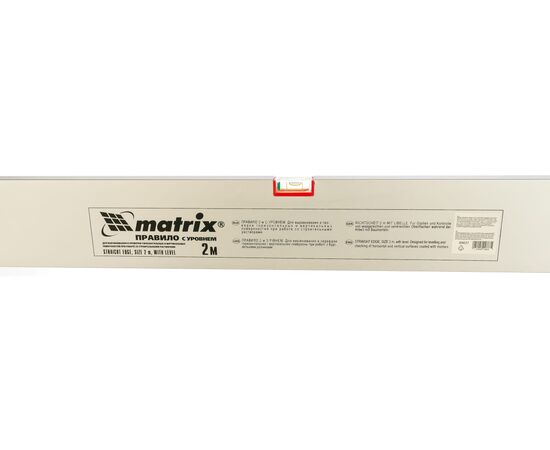  Правило алюминиевое Matrix 89637 с уровнем/L-2,0 м 