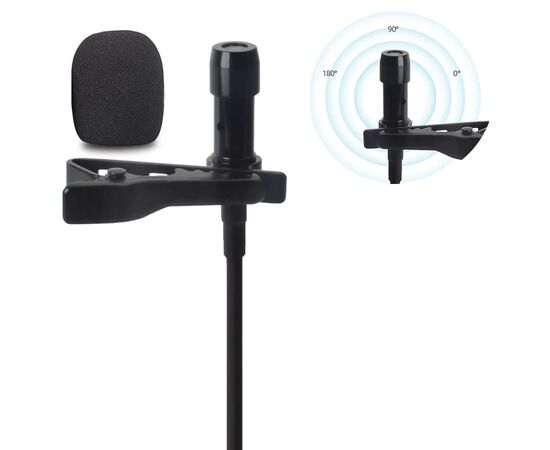  Микрофон CANDC DC-C10DM двойной, петличный, Lightning, черный 