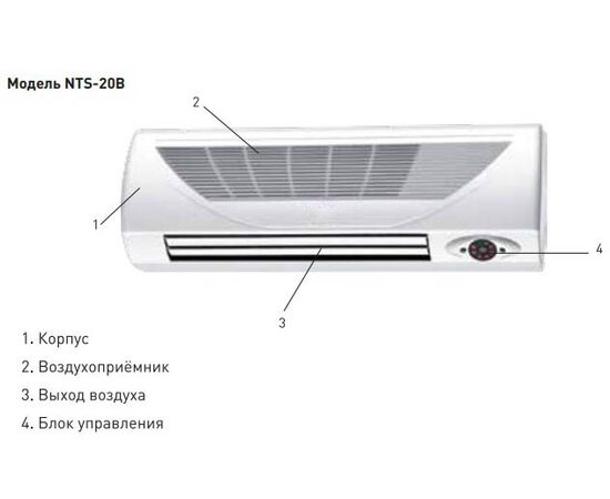 Тепловентилятор настенный Oasis NTD-20 