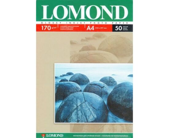  Фотобумага Lomond 0102142 A4/170г/м2/50л./белый глянцевое для струйной печати 