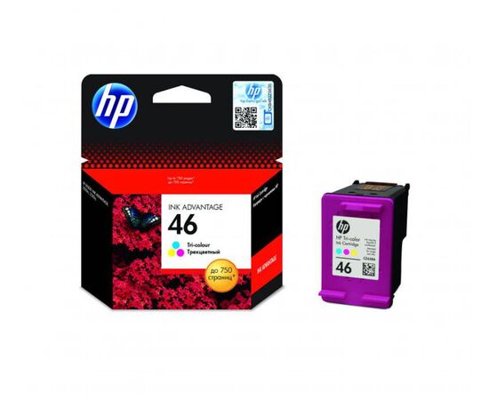  Картридж HP CZ638AE (№46) Ink Print Cartridge, цветной 