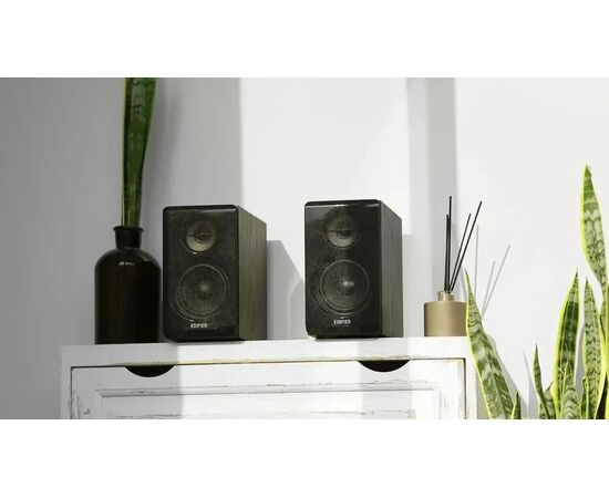  Акустика 2.0 EDIFIER R33BT black 4 динамика на обе колонки. Выходная мощность: 10 Вт. Bluetooth 5.0 