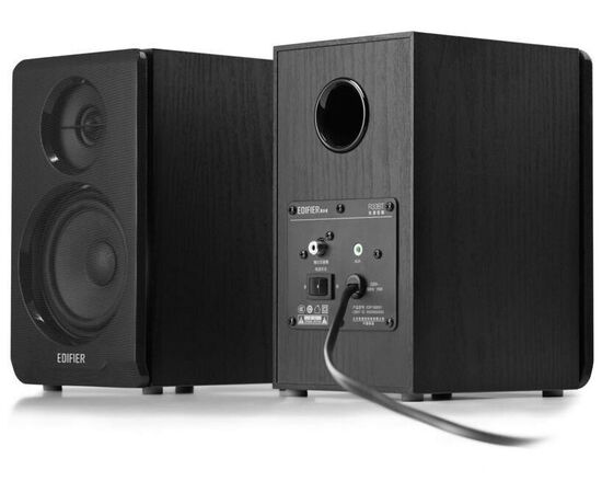  Акустика 2.0 EDIFIER R33BT black 4 динамика на обе колонки. Выходная мощность: 10 Вт. Bluetooth 5.0 