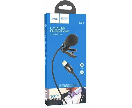  Микрофон для мобильного устройства HOCO L14 Type-C Lavalier microphone (черный) 