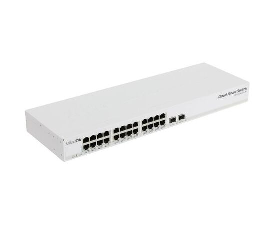  Коммутатор MikroTik CSS326-24G-2S+RM 24х Gigabit RJ45, 2х SFP+ 