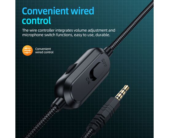  Наушники полноразмерные HOCO W103 Magic tour gaming (чёрный) 