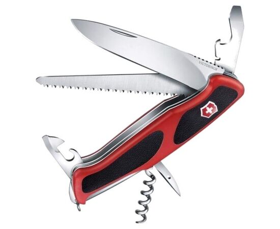  Нож перочинный Victorinox RangerGrip 55 (0.9563.CB1) 130мм 12функций красный/черный блистер 