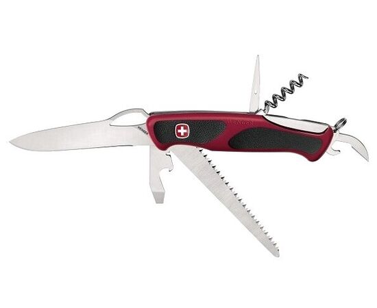  Нож перочинный Victorinox RangerGrip 55 (0.9563.CB1) 130мм 12функций красный/черный блистер 