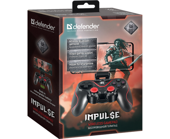 Геймпад DEFENDER WRL Impulse 4.2 (64284) Blueth Android, TV 