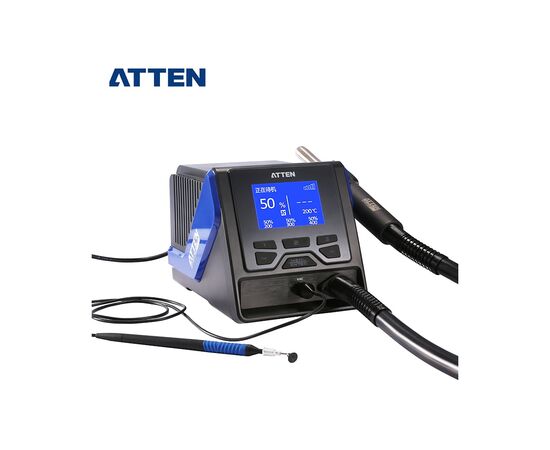  Паяльная станция Atten GT-8102 термовоздушная 230В(1000Вт), двухканальная, ваккумный манипулятор 