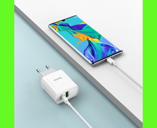  СЗУ HOCO C80A Rapido PD20W, QC3.0 (EU) (белый) 